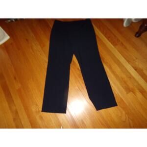 Vintage Talbots  Signature navy blue‎ wide leg dress pants 12 Excellent